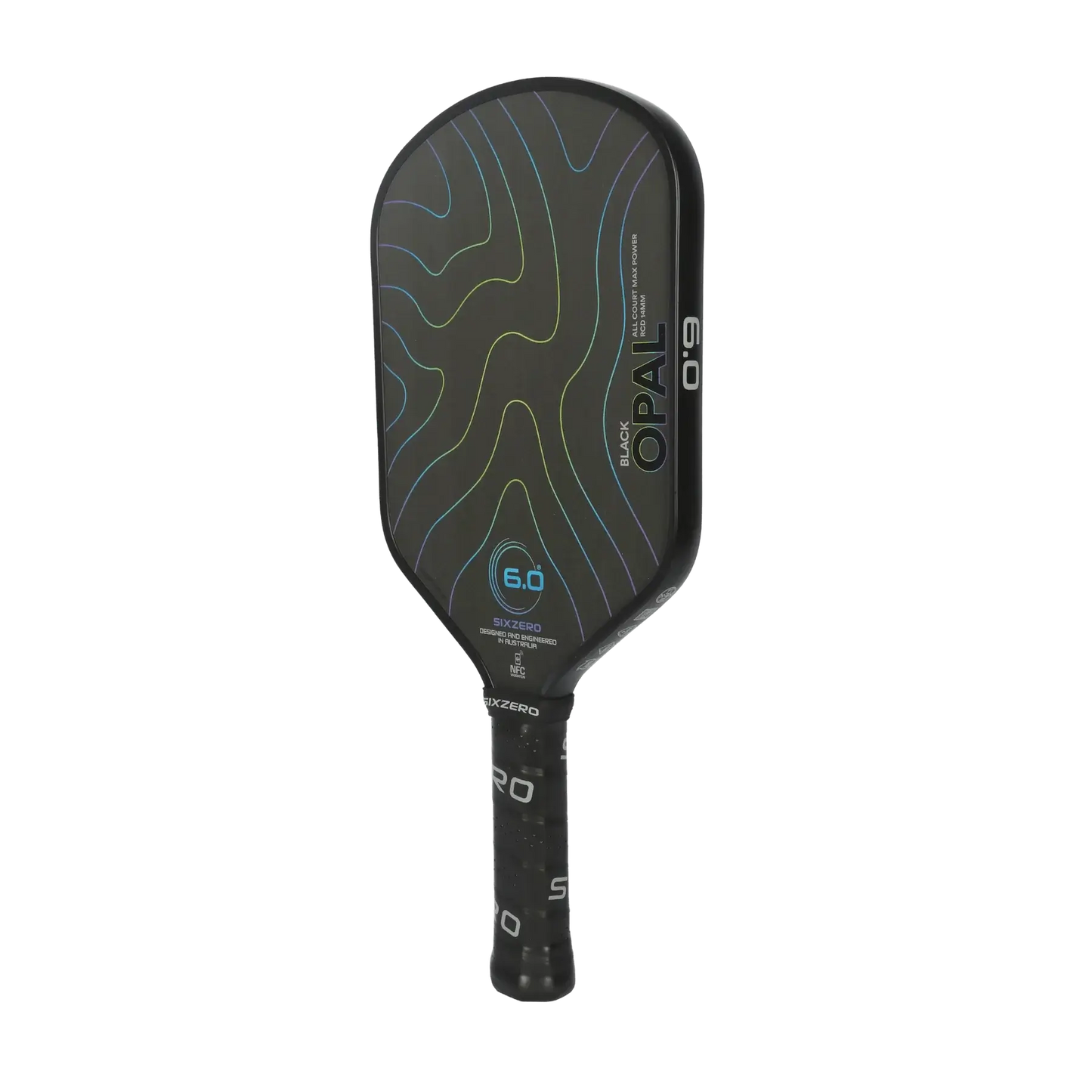 Siz Zero Black Opal paddle showcasing its innovative design and lightweight Carbon Lite frame for elite performance.