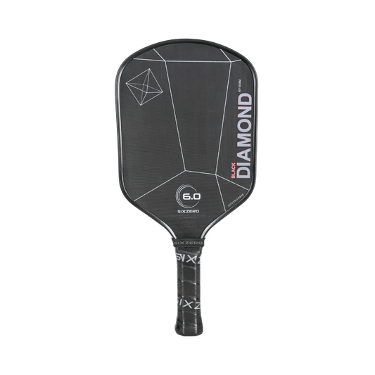 Six Zero Black Diamond Power paddle with advanced molding, textured surface, and aerodynamic design for superior grip and control.