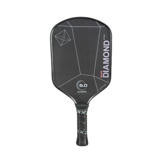 Six Zero Black Diamond Power paddle with advanced molding, textured surface, and aerodynamic design for superior grip and control.