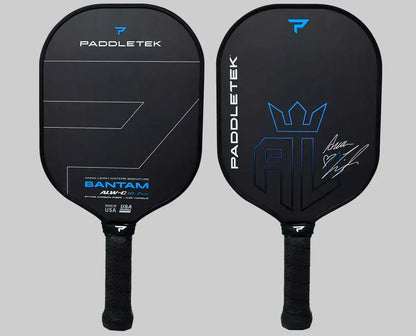 BANTAM ALW-C 14.3 pickleball paddle featuring Anna Leigh Waters' signature and a sleek black design.