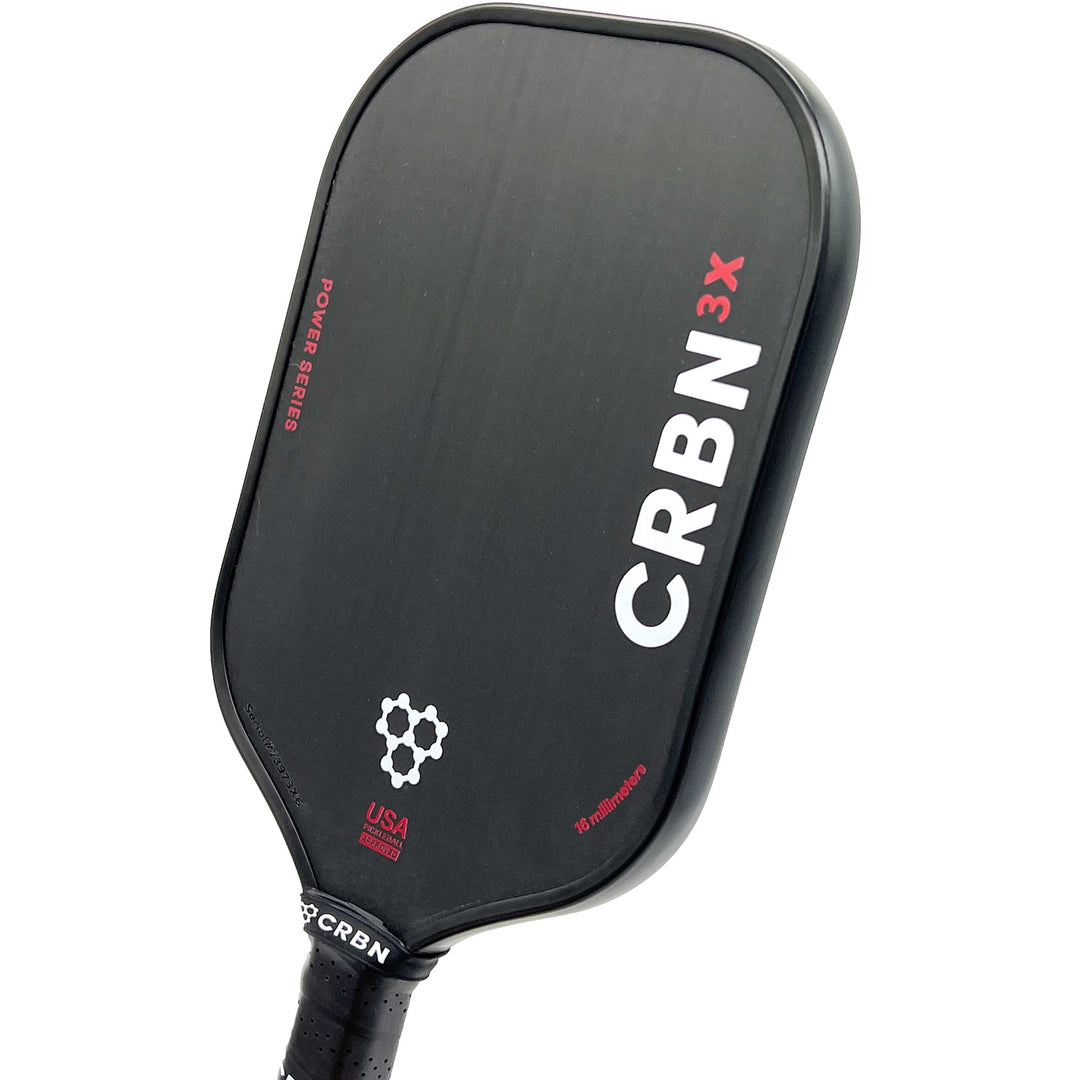 CRBN³ X Series Hybrid Power Paddle with carbon fiber face for elite pickleball players seeking unmatched power and performance