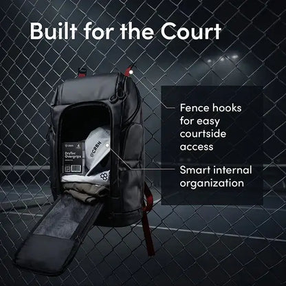 CRBN Pro Team Backpack 2.0 features fence hooks for easy access and smart internal organization.