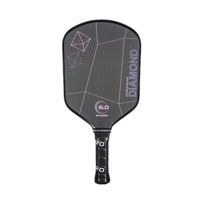 Six Zero Double Black Diamond Control paddle with Raw Carbon technology for enhanced precision and power, awarded Paddle of the Year 2023.