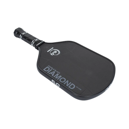 Six Zero Double Black Diamond Control Pickleball Paddle with Raw Carbon Technology for precision and control on the court