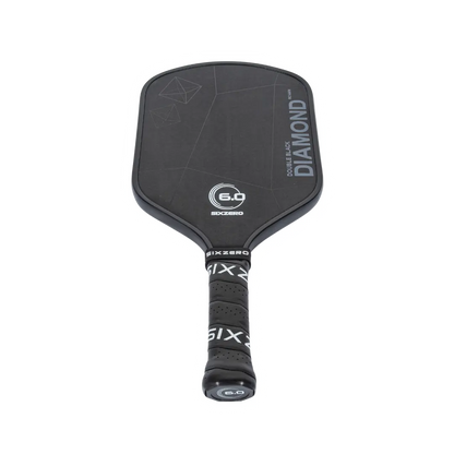 Six Zero Double Black Diamond pickleball paddle with Raw Carbon Technology for precision control