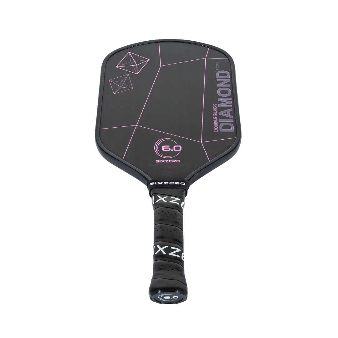 Paddle of the Year 2023 - Six Zero Double Black Diamond Control Paddle with Raw Carbon Technology for Precision and Power in Pickleball