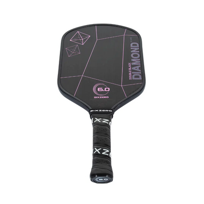 Paddle of the Year 2023 - Six Zero Double Black Diamond Control Paddle with Raw Carbon Technology for Precision and Power in Pickleball