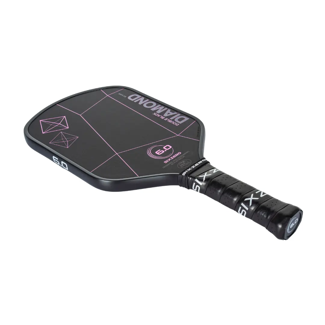 Six Zero Double Black Diamond paddle with Raw Carbon Technology for precision and control in pickleball, 2023 Paddle of the Year