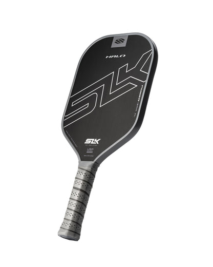 SLK HALO Power XL pickleball paddle made of T700 raw carbon fiber for power and extended reach.