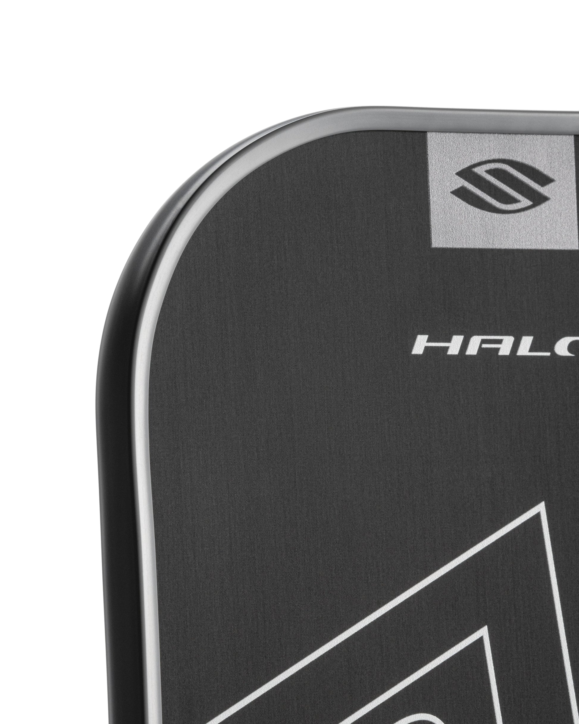 Close-up of the SLK HALO Power XL paddle showcasing its sleek design and high-quality T700 Raw Carbon Fiber finish.