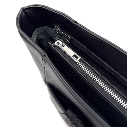 Interior view of the CRBN Club Pickleball Tote Bag [NEW] showing zippered compartments and sleek design.
