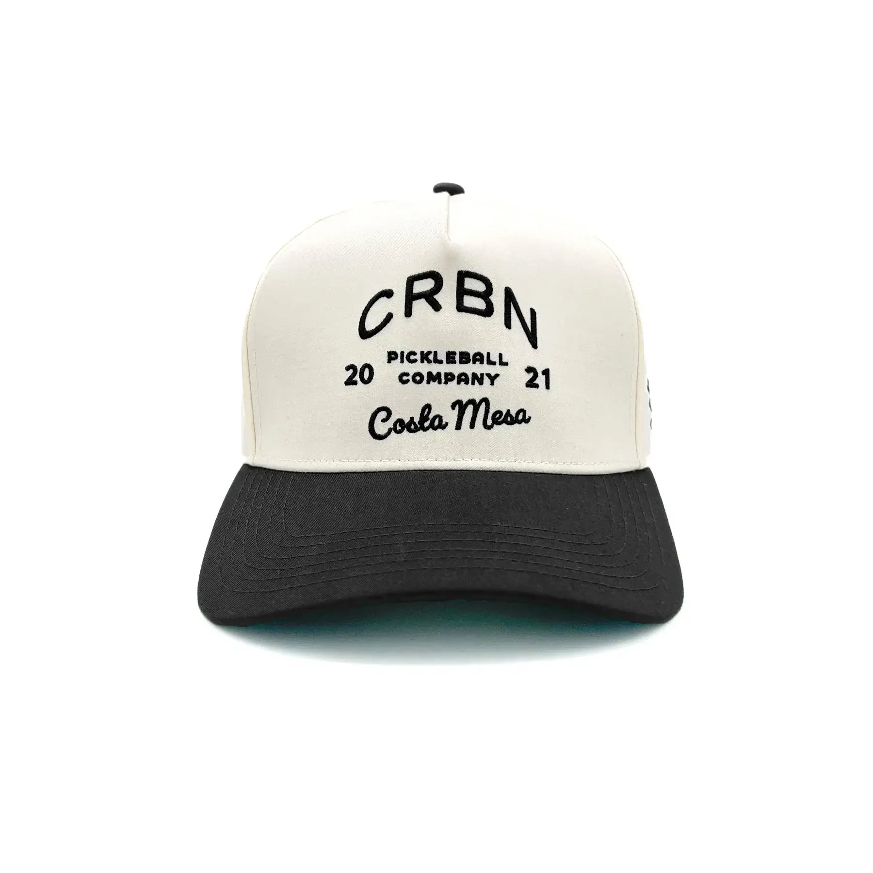 CRBN Heritage Snapback hat with black brim and vintage logo celebrating pickleball heritage.