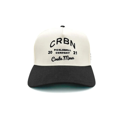 CRBN Heritage Snapback hat with black brim and vintage logo celebrating pickleball heritage.