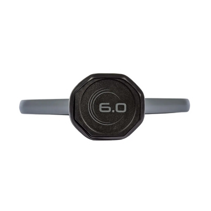 Six Zero Infinity Edgeless Black Diamond Power Paddle handle with patent-pending edge, designed for high-performance pickleball.