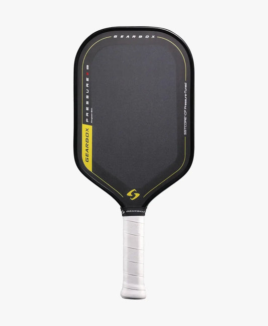 Gearbox Pressure X 8E Elongated paddle front view showcasing design and grip.