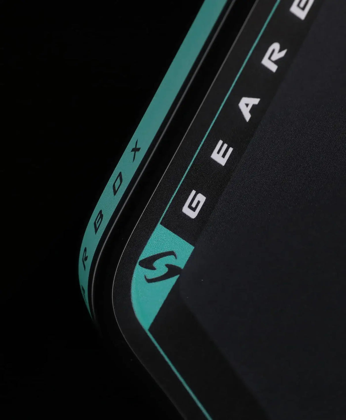 Close-up of Gearbox Pressure X 8M Elongated showcasing unique design and branding details.