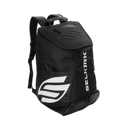Selkirk Pro Line Team Bag Pickleball Backpack in black, designed for durability and style.