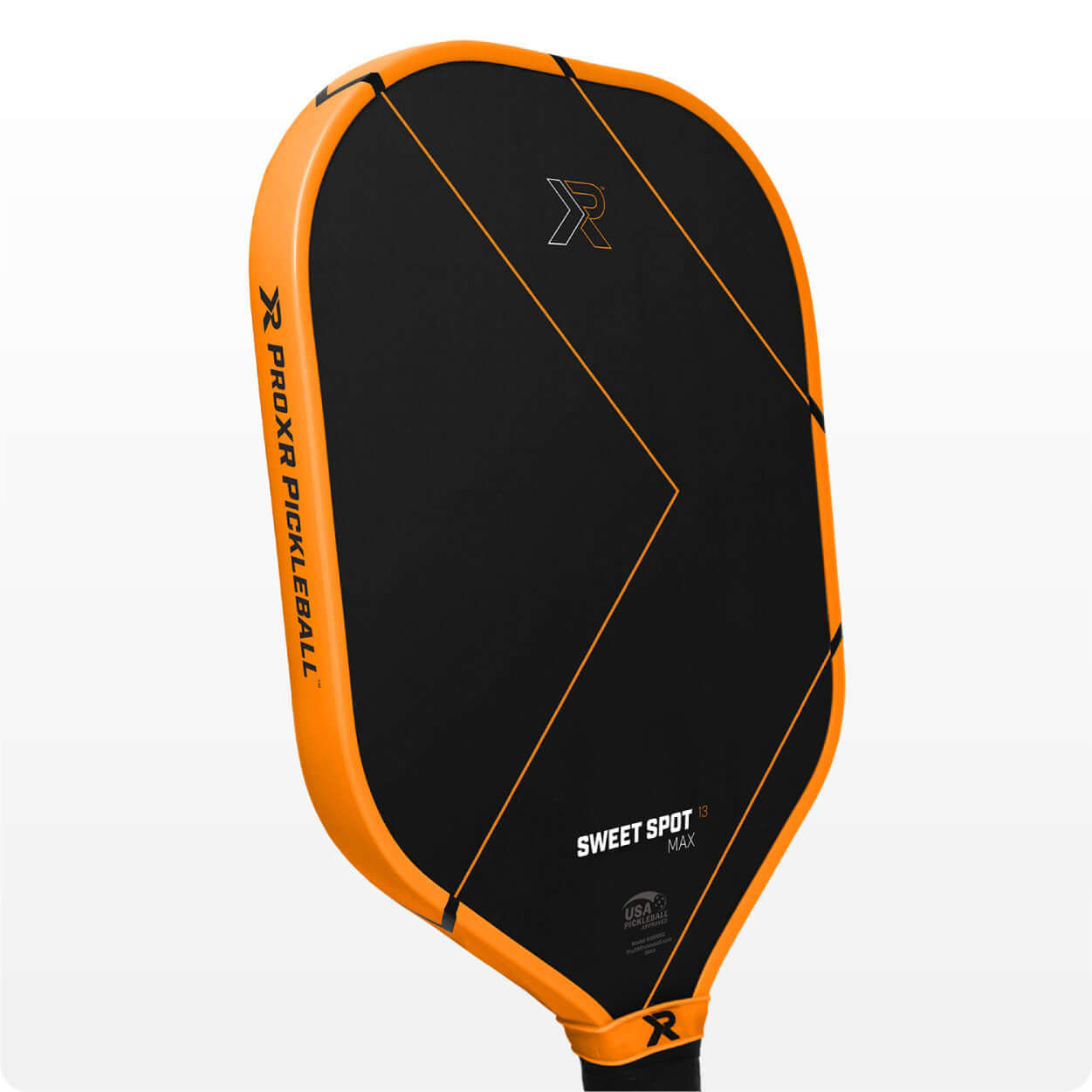 ProXR Sweet Spot Max paddle with T700 Ultra-Raw Carbon and thermoformed edge guard for maximum control and reliability