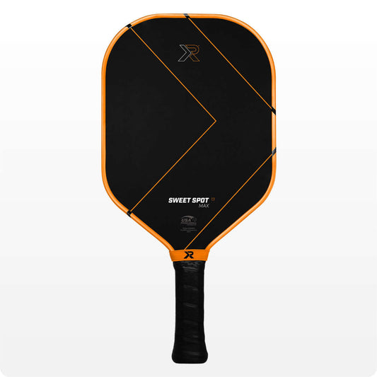 ProXR Sweet Spot Max paddle with T700 Ultra-Raw Carbon and thermoformed edge guard for maximum control and unreturnable spin