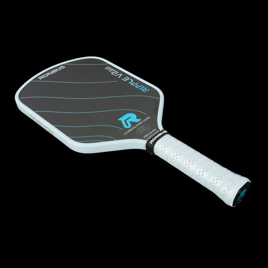 Ronbus Ripple V2 R1.14 pickleball paddle with fiber-infused core for power, spin, and a large sweetspot.