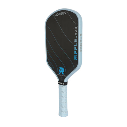 Ronbus Ripple R1.14 paddle with 3D carbon fiber grid infused EVA core and textured Toray T700 carbon fiber surface.