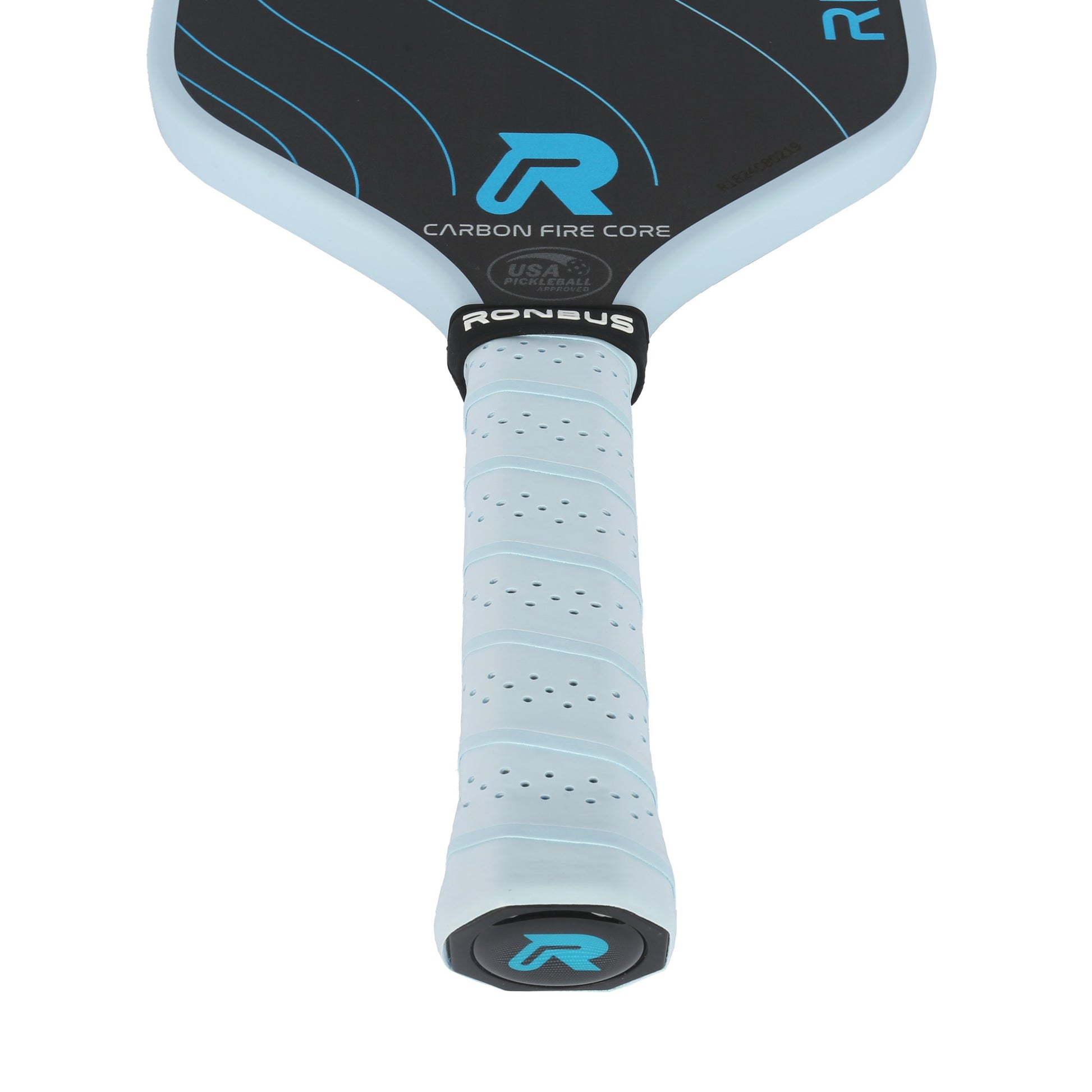 Ronbus Ripple R1.14 paddle with 3D carbon fiber grid infused EVA core and textured raw Toray T700 carbon fiber surface