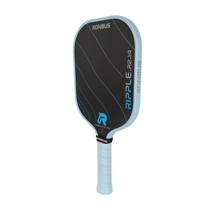 Ronbus Ripple R2.14 paddle with 3D carbon fiber grid infused EVA core and textured Toray T700 carbon fiber surface