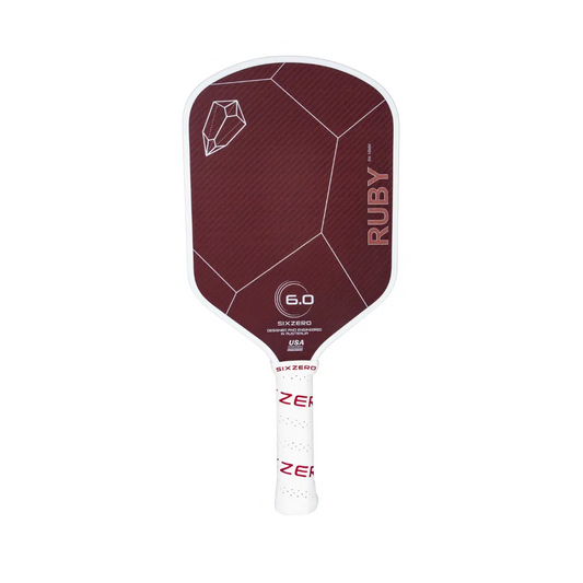 Six Zero Ruby Pickleball Paddle - advanced spin technology for superior control on the court