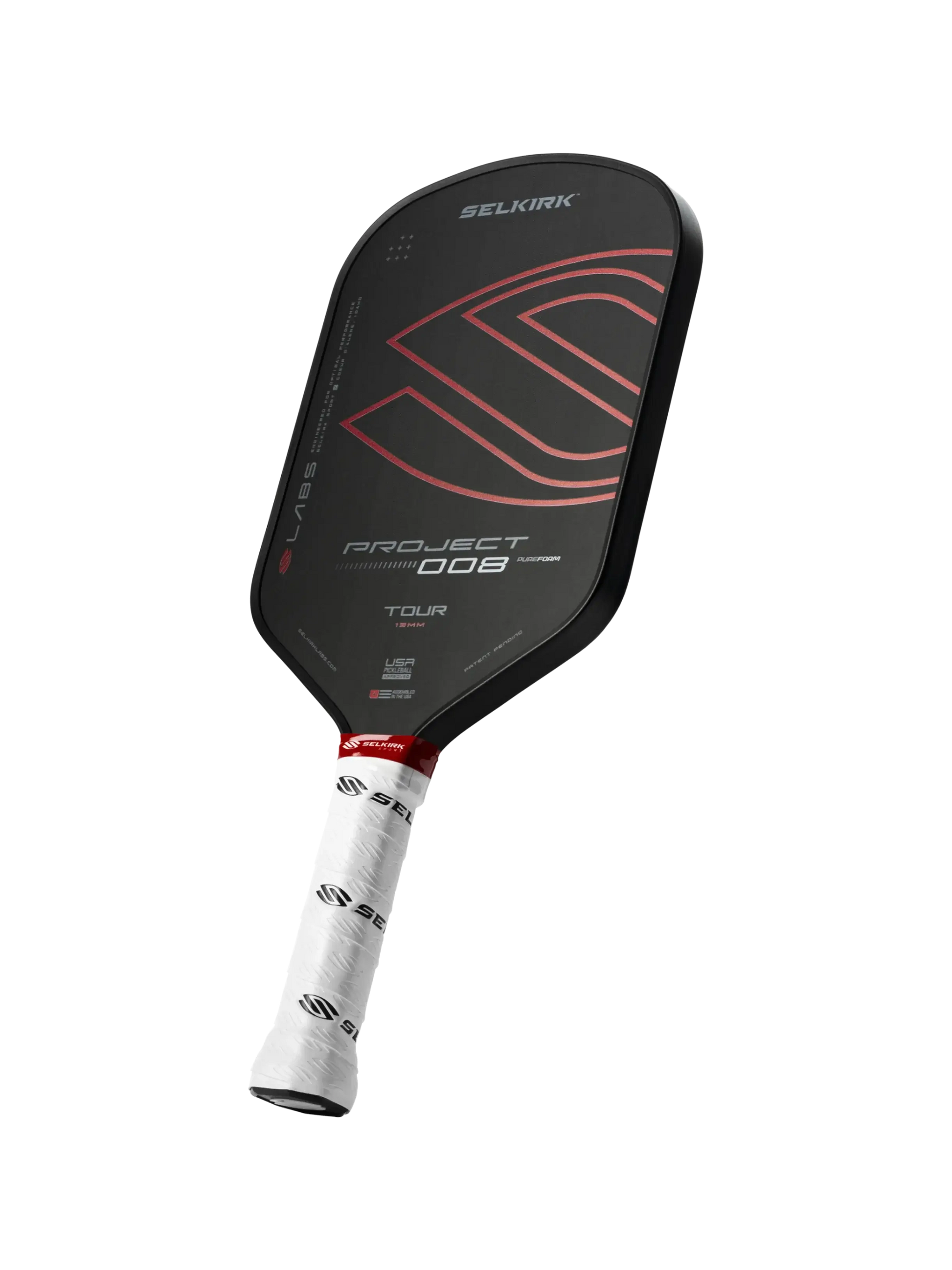 Selkirk LABS Project 008 13mm Tour pickleball paddle showcasing innovative PureFoam core technology.