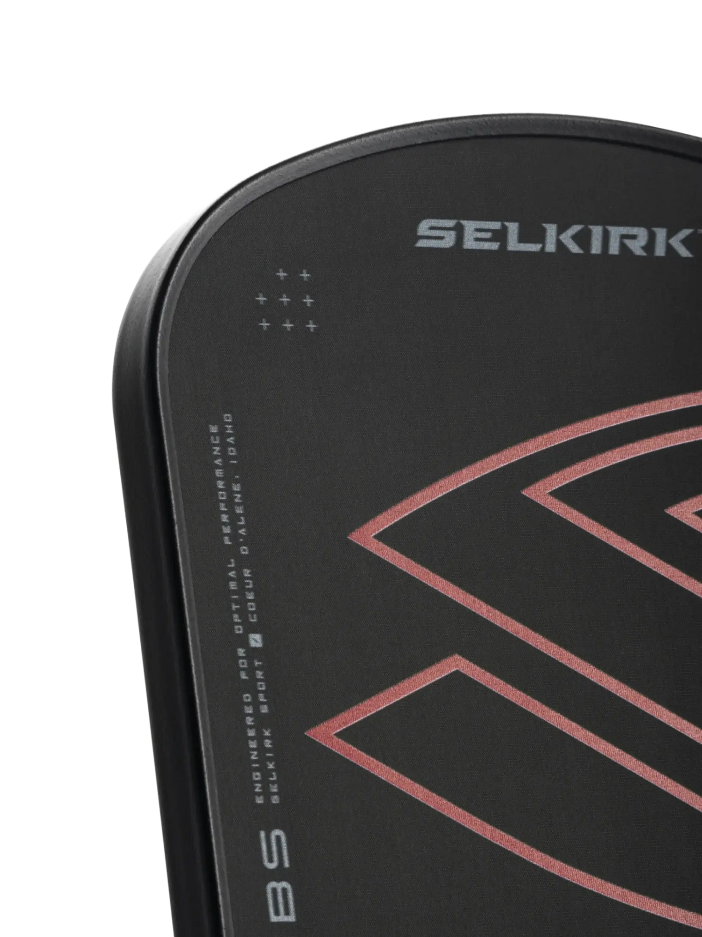 Close-up of Selkirk LABS Project 008 pickleball paddle showcasing design and technology.