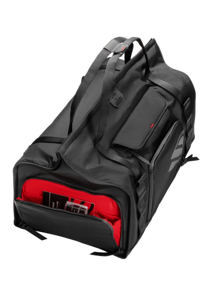 Selkirk Pro Line 2.0 Pickleball Duffle (45L) showing internal gear organization and spacious design.