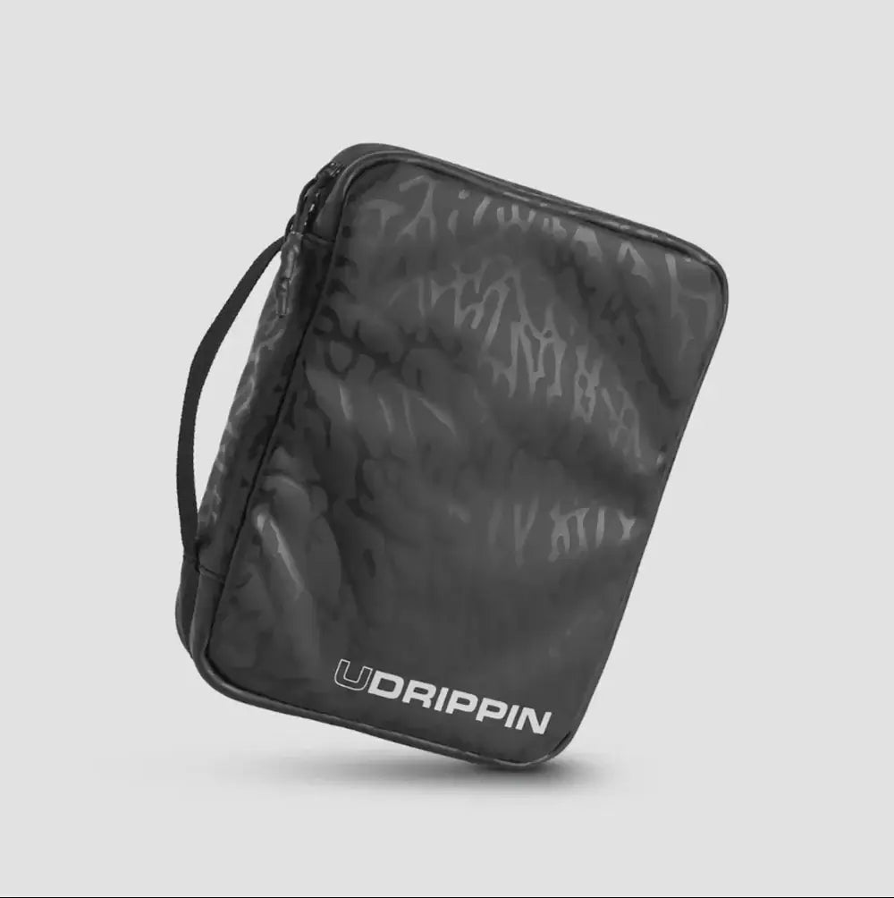 UDRIPPIN Grip Case in Black Elephant Print with a stylish design and durable texture.