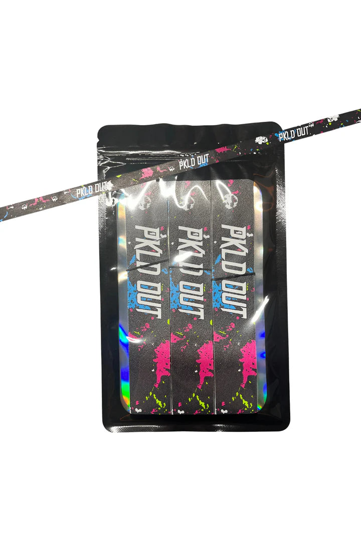 "PKLDOUT Paddle Edge Tape pack with colorful design, ideal for protecting and styling paddles. Sold per piece, image shows three."