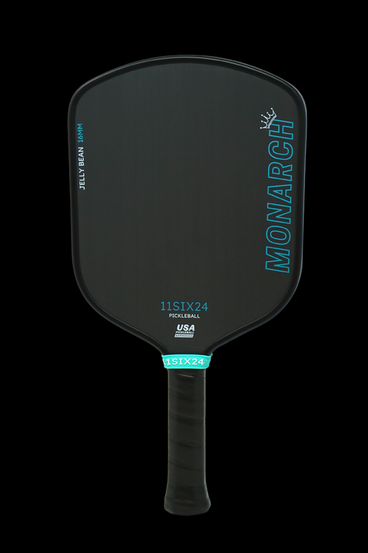 11SIX24 Monarch Jelly Bean pickleball paddle with textured surface for optimum control.