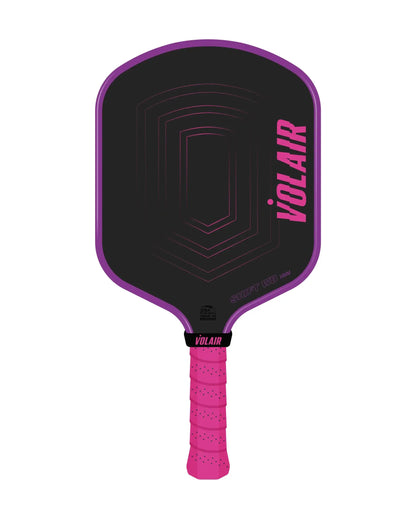 Volair SHIFT WB Pickleball Paddle - 14mm featuring a sleek design with pink details and a modern grip.