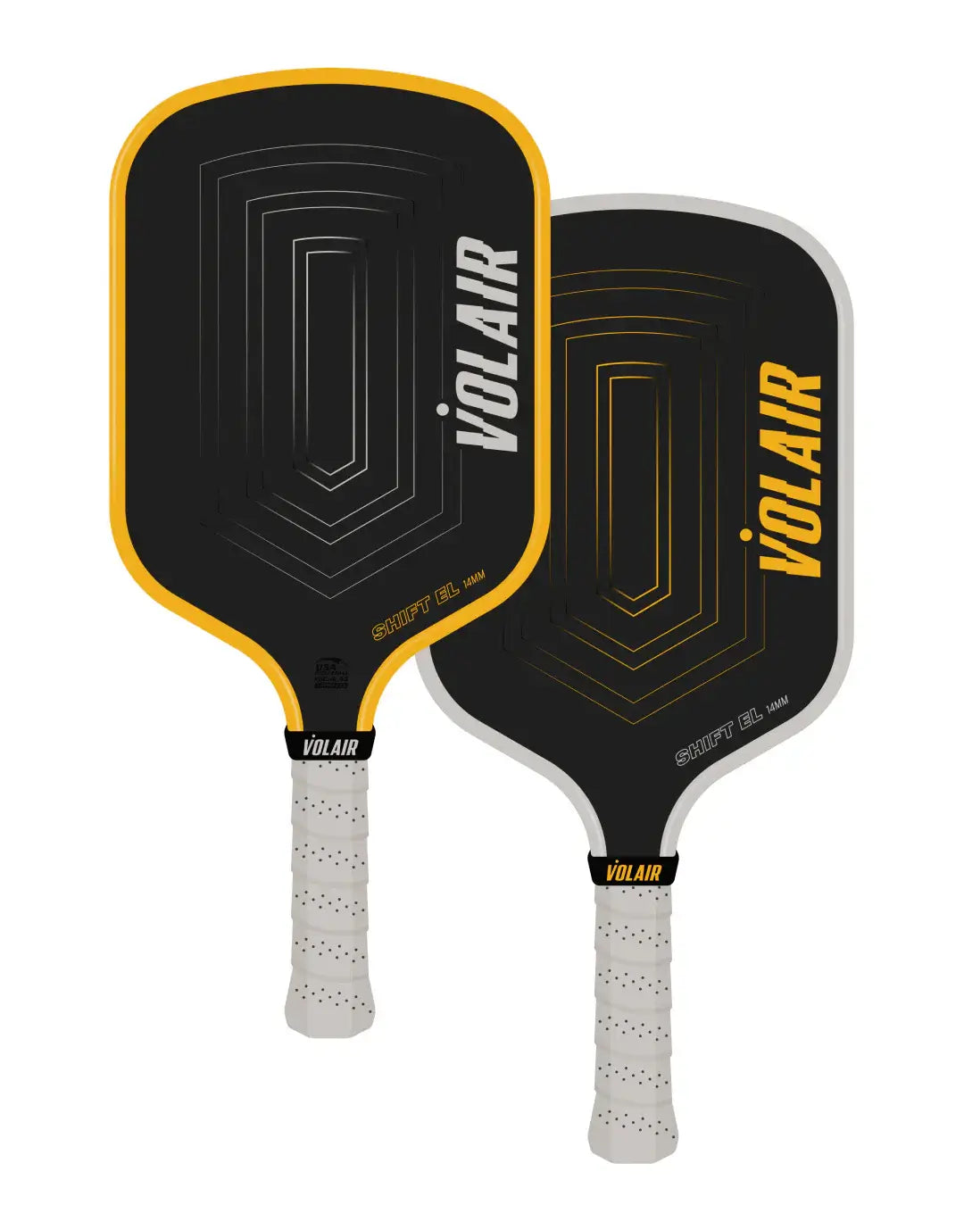 Volair SHIFT EL Pickleball Paddle - 14mm showing the design and color of the modern paddles.