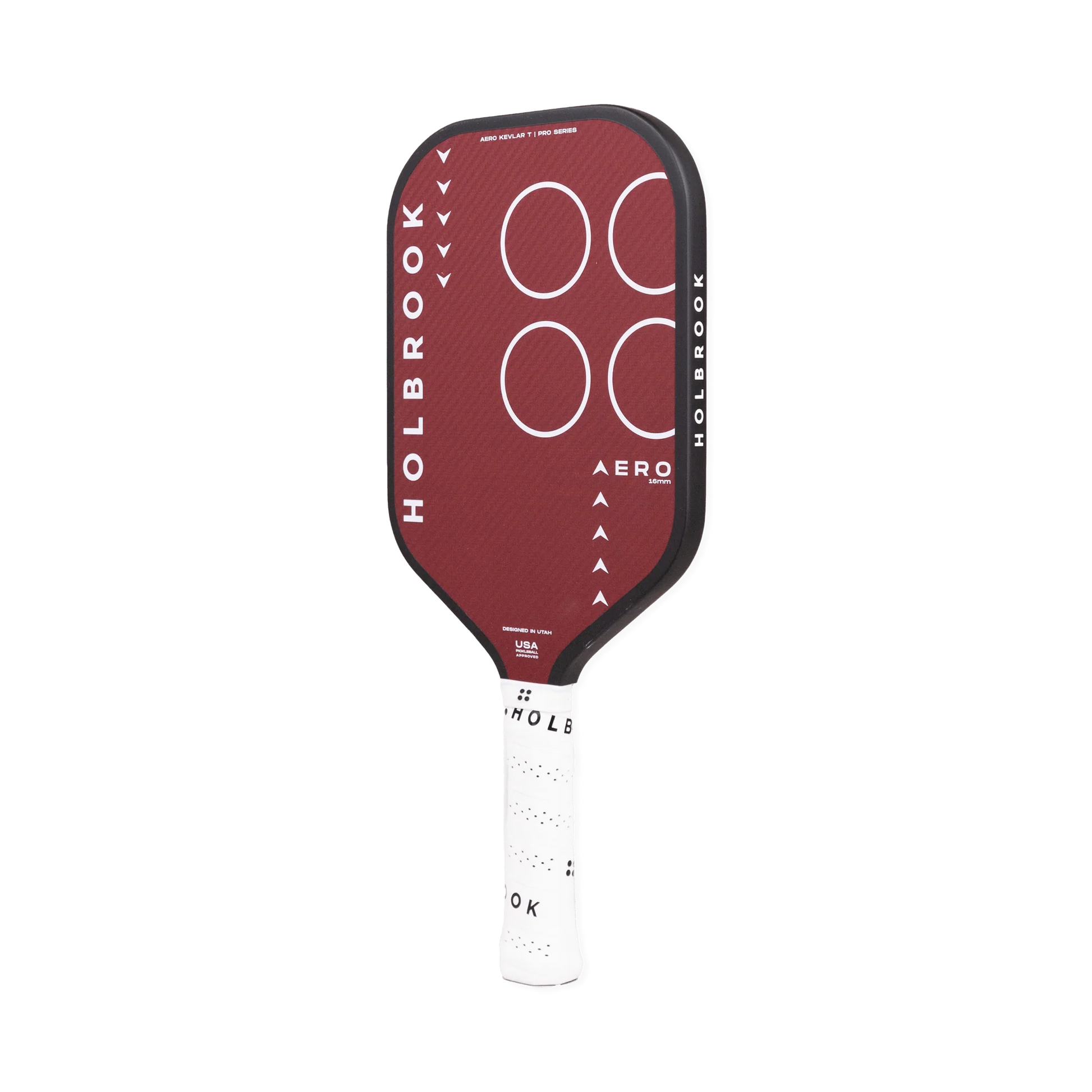 Holbrook Pro Aero Kevlar T 16mm pickleball paddle, designed for precision and control, available for pre-order.