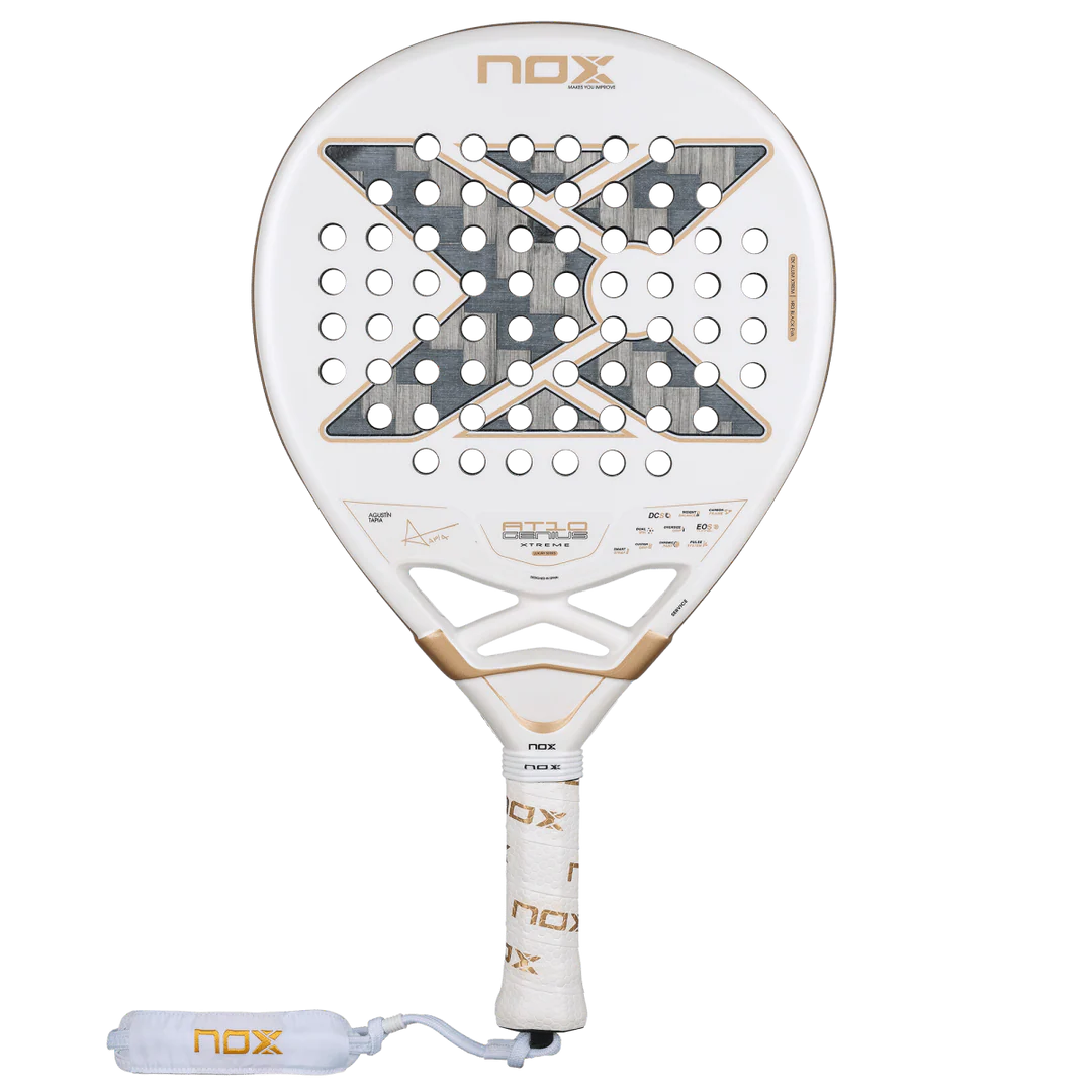 NOX AT10 LUXURY GENIUS 12K ALUM XTREM 2026 BY AGUSTÍN TAPIA paddles front view with advanced technology features.