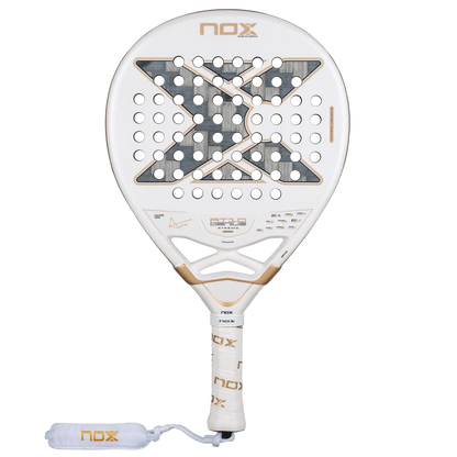 NOX AT10 LUXURY GENIUS 12K ALUM XTREM 2026 BY AGUSTÍN TAPIA paddles front view with advanced technology features.