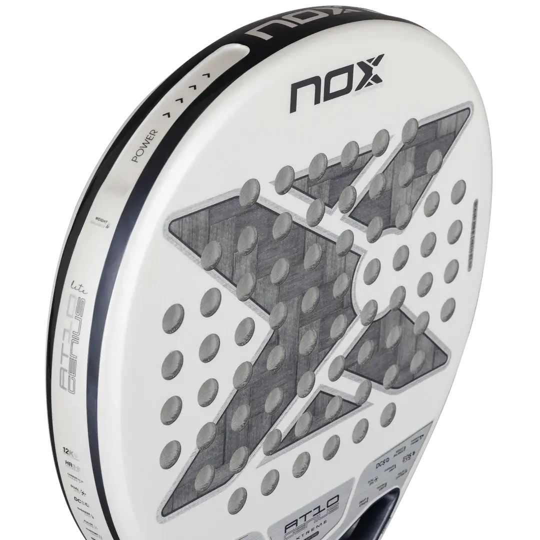 NOX AT10 LUXURY GENIUS 12K ALUM XTREM LITE 2026 BY AGUSTÍN TAPIA paddle with innovative design and performance features.