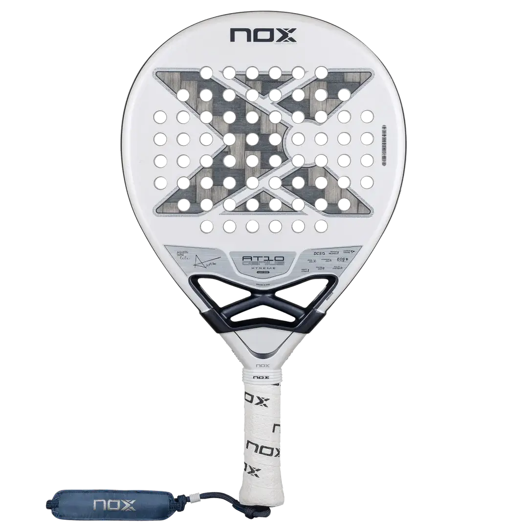 NOX AT10 LUXURY GENIUS 12K ALUM XTREM LITE 2026 BY AGUSTÍN TAPIA padel racket with innovative design and lightweight build.