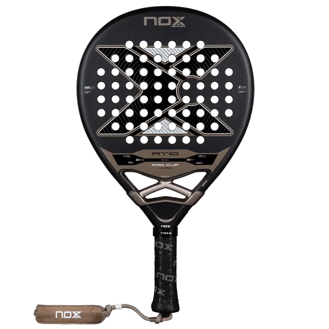 NOX AT10 PRO CUP HARD BY AGUSTÍN TAPIA paddle with innovative design and features for optimal performance.