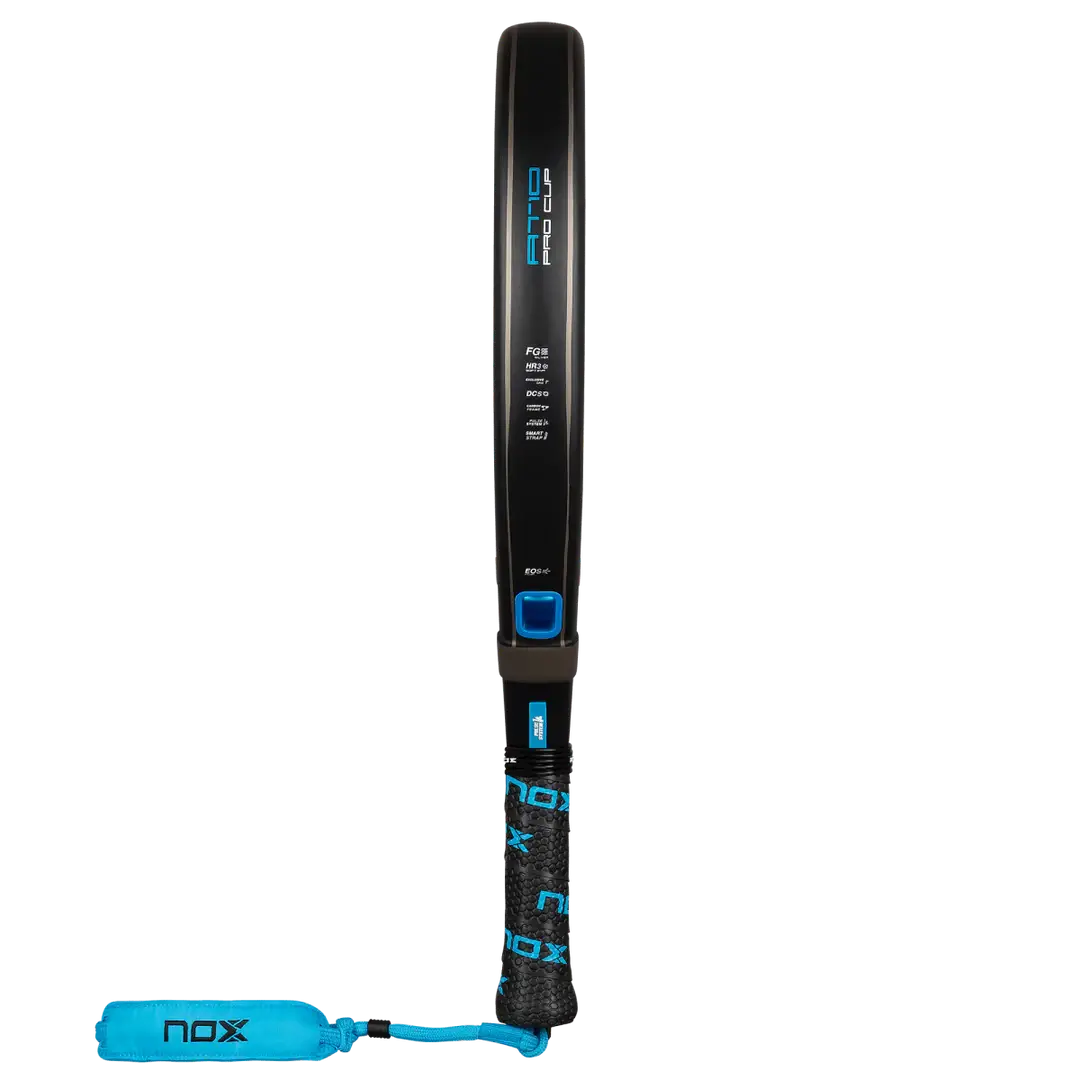 NOX AT10 PRO CUP SOFT BY AGUSTÍN TAPIA paddle racket showcasing advanced design and comfort features.