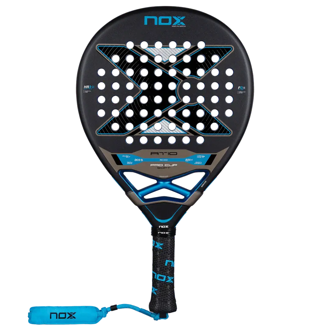 NOX AT10 PRO CUP SOFT BY AGUSTÍN TAPIA racket featuring advanced technologies and stylish design.