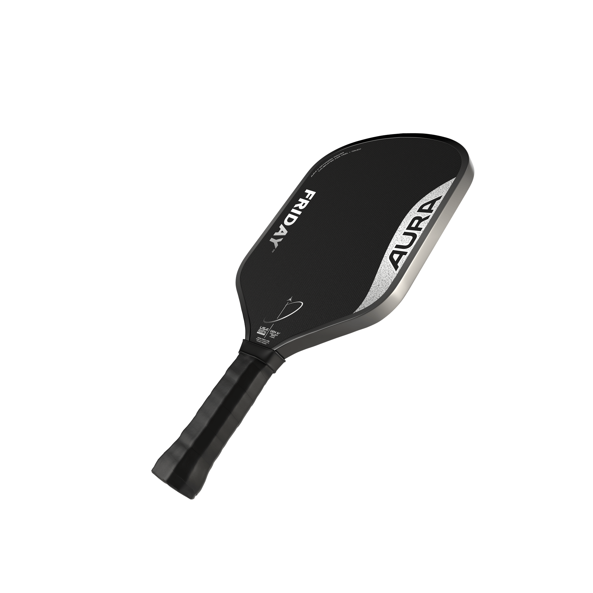 Friday AURA - Hybrid paddle showing modern design and innovative features for optimized power and control.