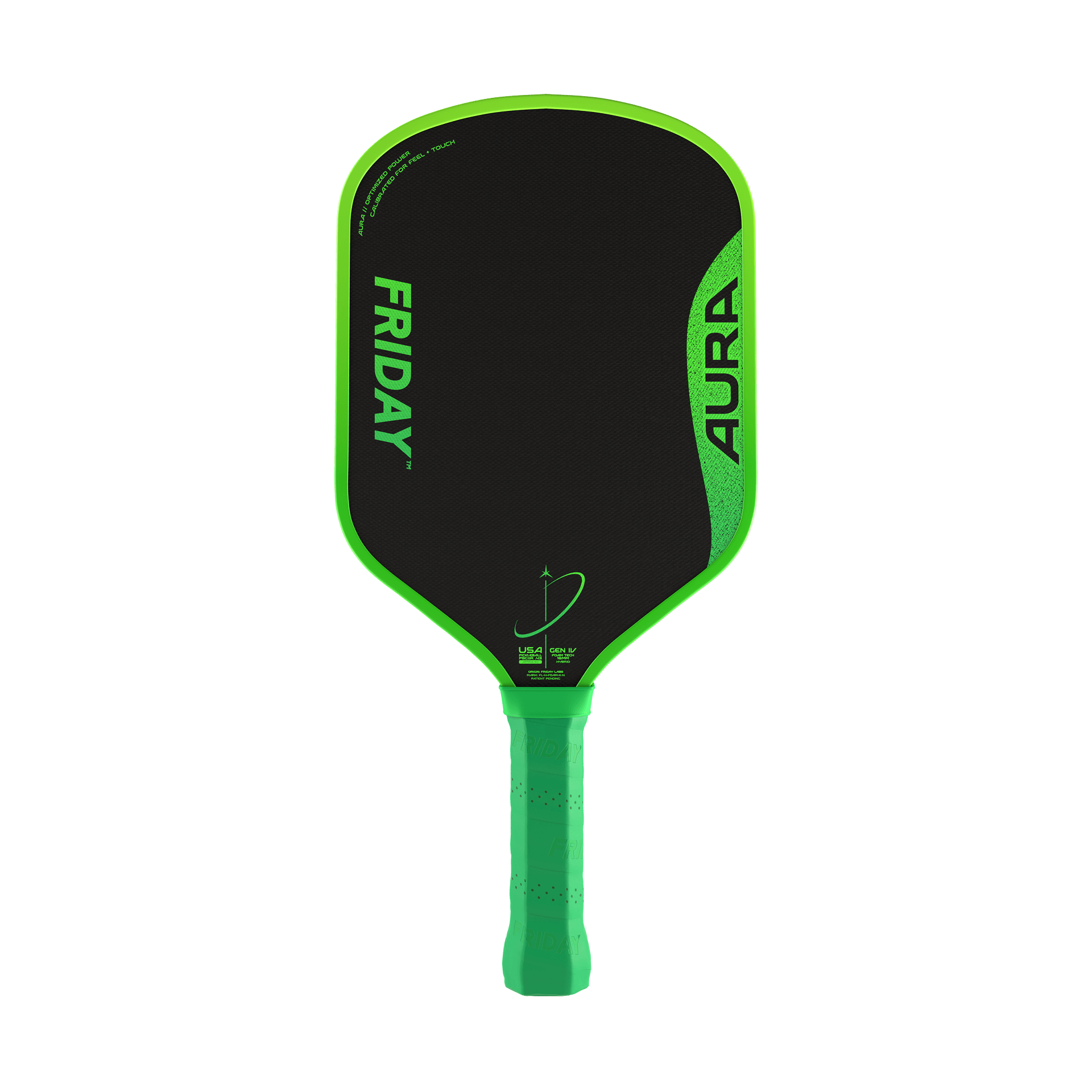 Friday AURA - Hybrid paddle featuring a triple-foam core and T700 raw carbon fiber face.