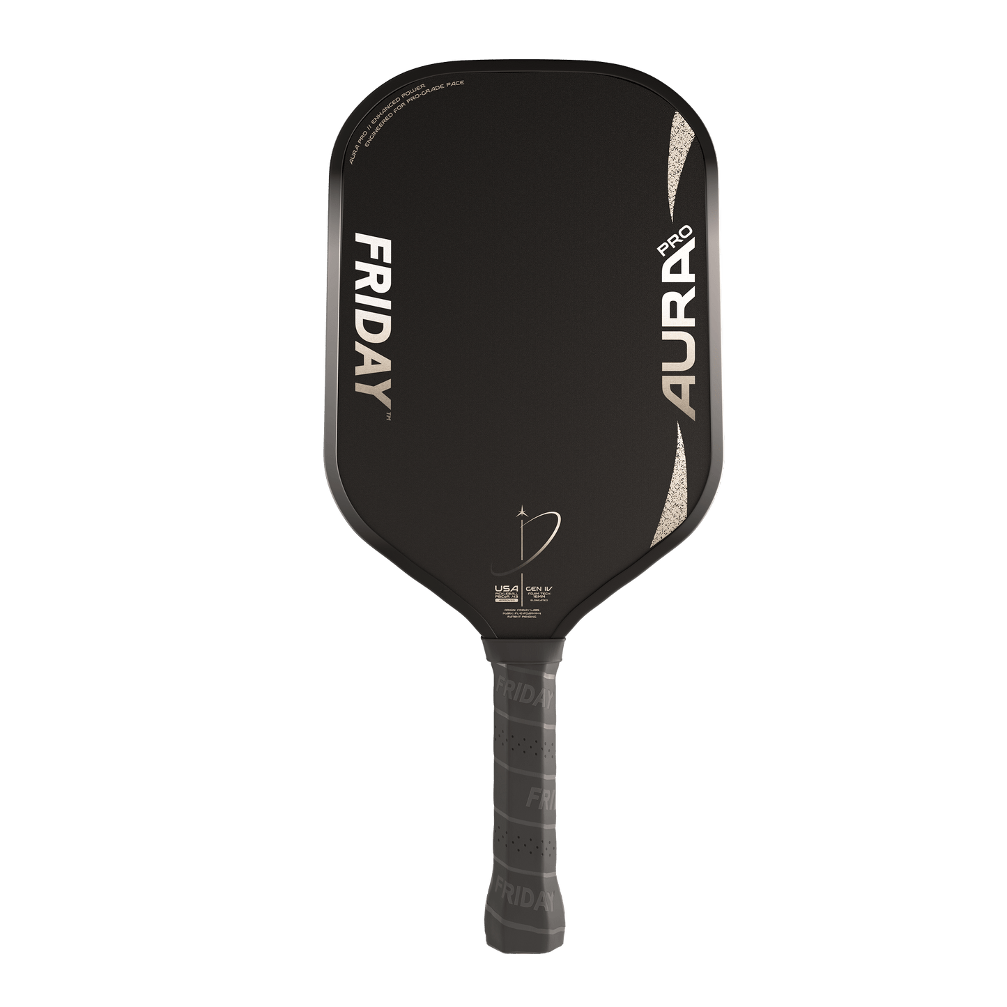 Friday AURA PRO - Elongated paddle featuring a T700 carbon fiber face and enhanced power for pro-grade performance.