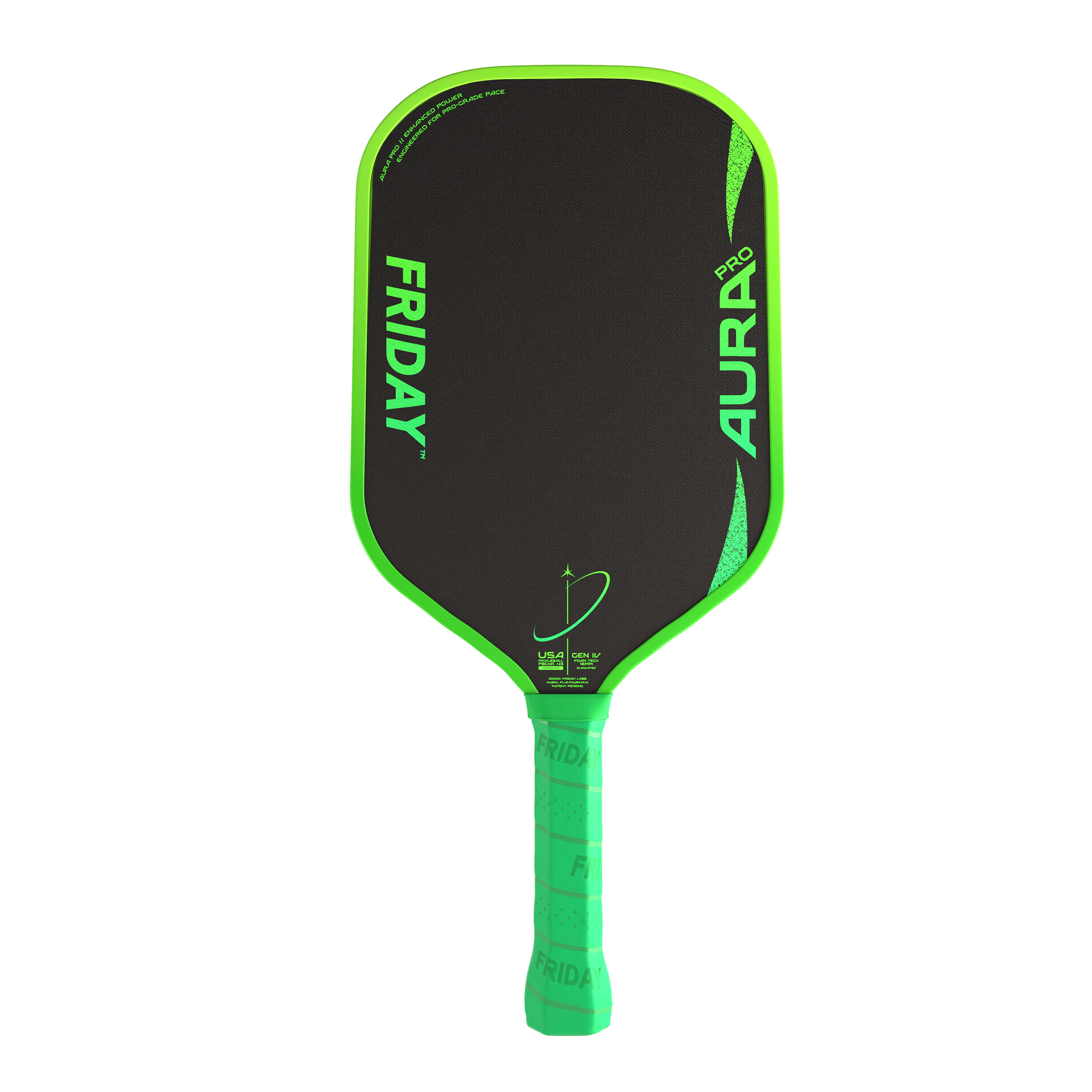 Friday AURA PRO - Elongated paddle with Enhanced Power and T700 Carbon Fiber face.
