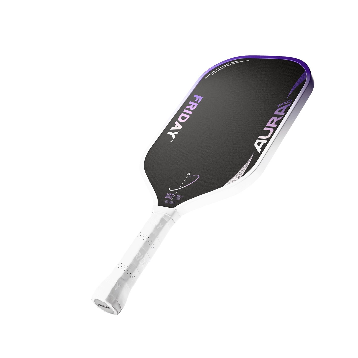 Friday AURA PRO - Elongated paddle with optimized foam core and carbon fiber face.