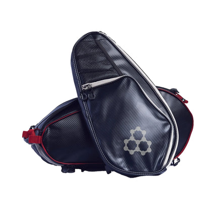 CRBN Pro Team Tour Bag 2.0 in black and red, designed for versatile sports storage and tournaments.